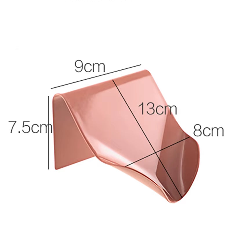 Wall Mounted Soap Dish Drain Soap Holder for Bathroom Self Adhesive Soap Dish Plastic Soap Container Bathroom Accessories