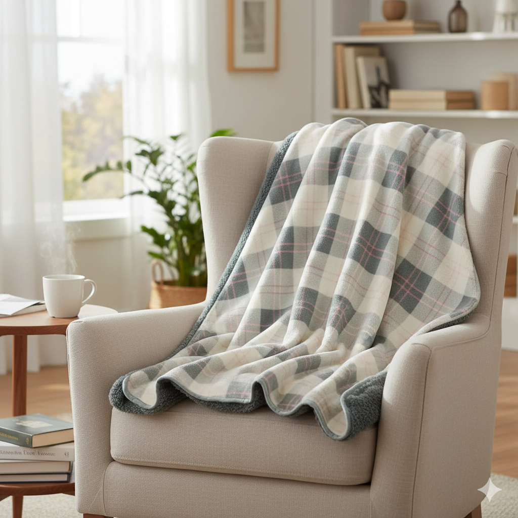 CozyWear Flannel Shawl Blanket Hoodie