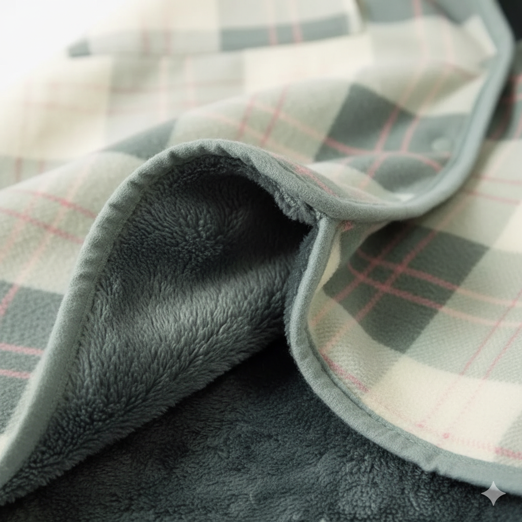 CozyWear Flannel Shawl Blanket Hoodie